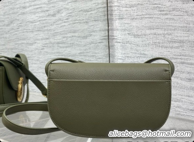 Best Price Dior Small Dior Médaillon Flap Bag in Green Grained Calfskin 6072563 2026
