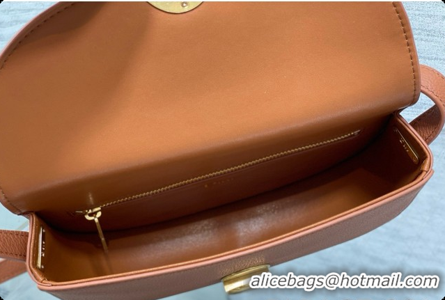 Best Luxury Dior Small Dior Médaillon Flap Bag in Brown Grained Calfskin 6072564 2026