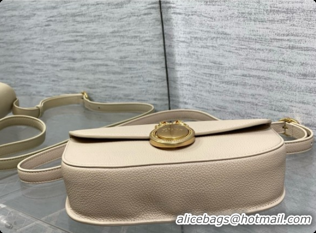 Grade Quality Dior Small Dior Médaillon Flap Bag in Beige Grained Calfskin 6072565 2026