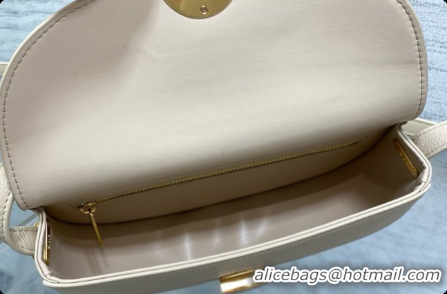 Grade Quality Dior Small Dior Médaillon Flap Bag in Beige Grained Calfskin 6072565 2026