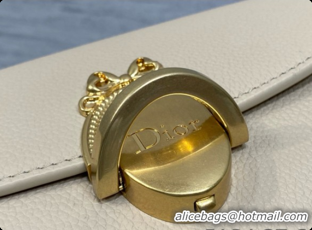 Grade Quality Dior Small Dior Médaillon Flap Bag in Beige Grained Calfskin 6072565 2026