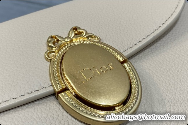 Grade Quality Dior Small Dior Médaillon Flap Bag in Beige Grained Calfskin 6072565 2026