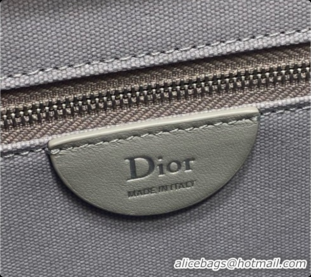 Sumptuous Dior Medium Dior Book Tote with Strap in Grey Dior Oblique Jacquard and Dior Médaillon 6090237 2026
