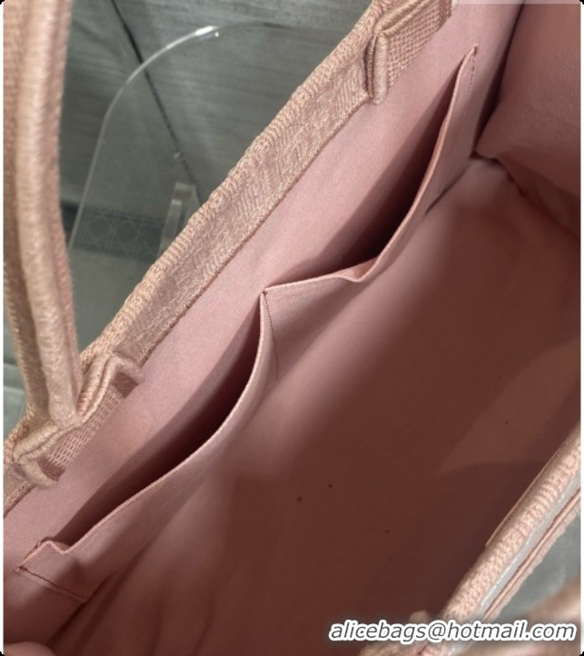 Top Grade Dior Medium Dior Book Tote with Strap in Pink Dior Oblique Jacquard and Dior Médaillon 6090239 2026