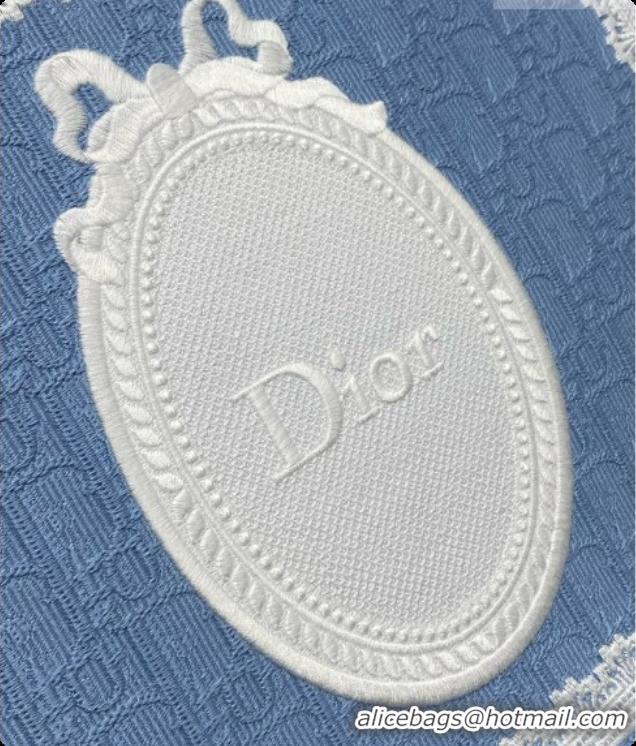 Good Quality Dior Medium Dior Book Tote with Strap in Blue Dior Oblique Jacquard and Dior Médaillon 6090242 2026