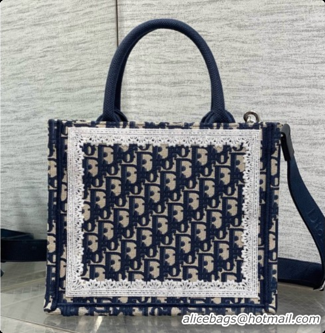 Buy Luxury Dior New Small Dior Book Tote with Strap in Dior Oblique Jacquard 6090240 2026