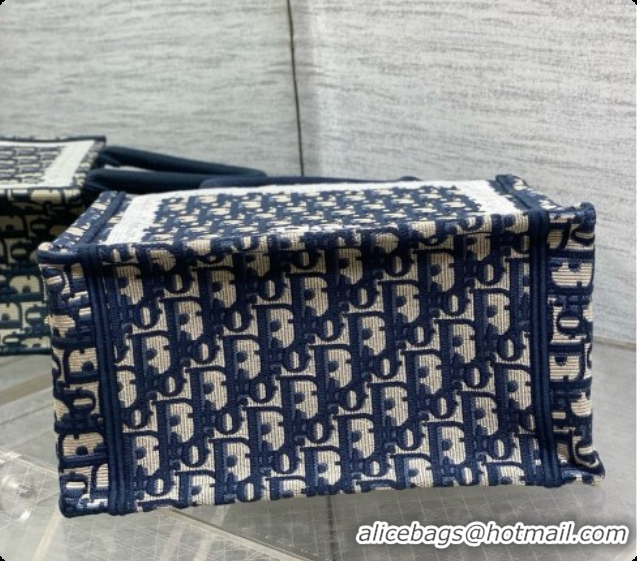 Buy Luxury Dior New Small Dior Book Tote with Strap in Dior Oblique Jacquard 6090240 2026