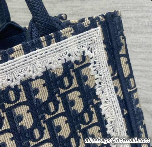 Buy Luxury Dior New Small Dior Book Tote with Strap in Dior Oblique Jacquard 6090240 2026