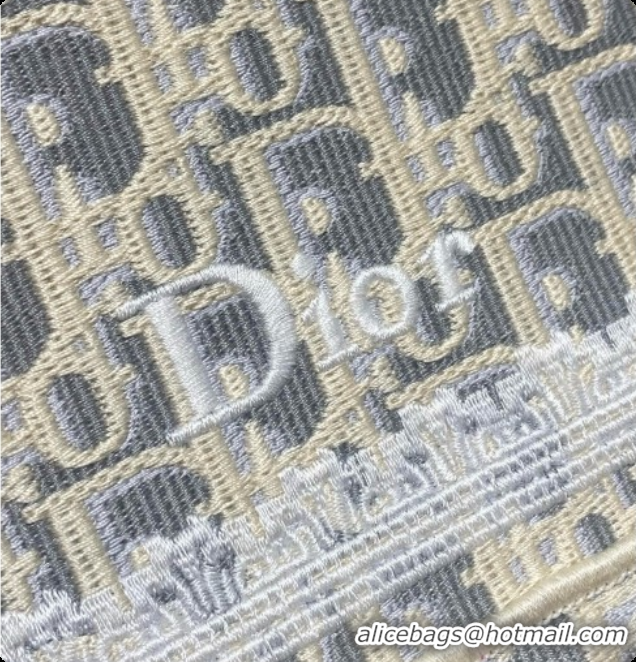 Best Grade Dior New Small Dior Book Tote with Strap in Grey Dior Oblique Jacquard 6090236 2026