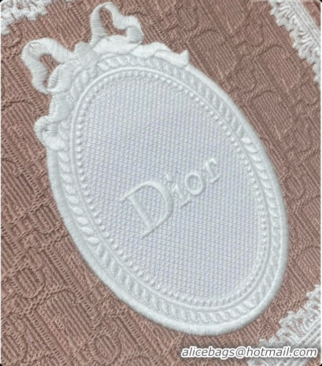 Top Quality Dior New Small Dior Book Tote with Strap in Pink Dior Oblique Jacquard and Dior Médaillon 6090241 2026