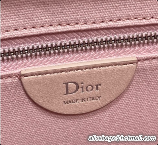 Top Quality Dior New Small Dior Book Tote with Strap in Pink Dior Oblique Jacquard and Dior Médaillon 6090241 2026