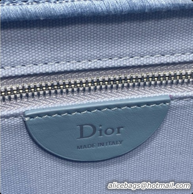 Buy Duplicate Dior New Small Dior Book Tote with Strap in Blue Dior Oblique Jacquard and Dior Médaillon 6090243 2026