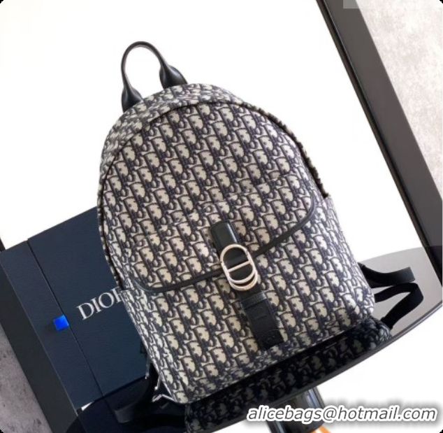 AAAAA Dior Jett Zipped Backpack in Dior Oblique Jacquard Black 6090246 2026