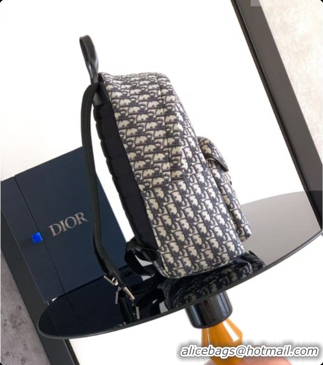 AAAAA Dior Jett Zipped Backpack in Dior Oblique Jacquard Black 6090246 2026
