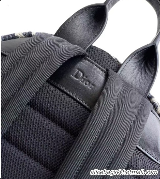 AAAAA Dior Jett Zipped Backpack in Dior Oblique Jacquard Black 6090246 2026
