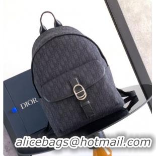Super Quality Dior Jett Zipped Backpack in Dior Oblique Jacquard Black 6090247 2026