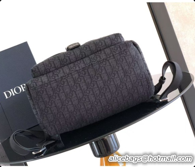 Super Quality Dior Jett Zipped Backpack in Dior Oblique Jacquard Black 6090247 2026