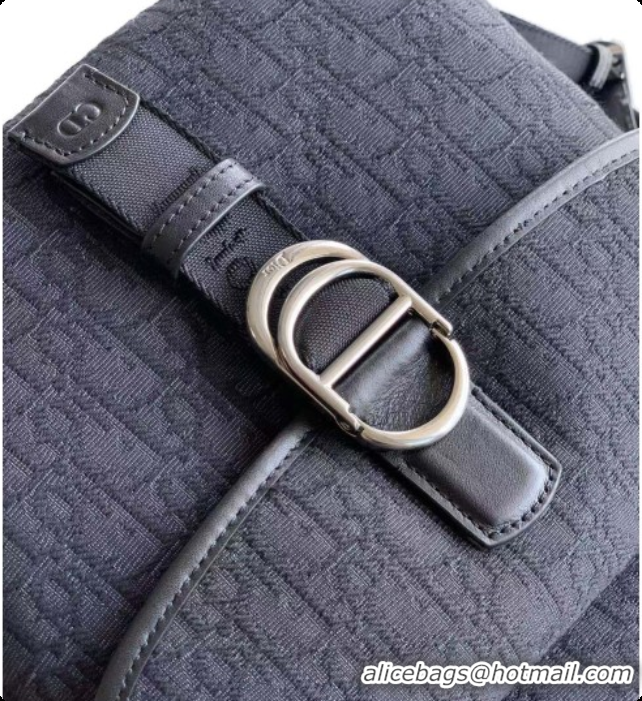 Super Quality Dior Jett Zipped Backpack in Dior Oblique Jacquard Black 6090247 2026
