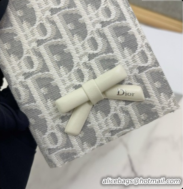 Duplicate Dior Wallet in Latte and Gray Dior Oblique Jacquard D090248 2026