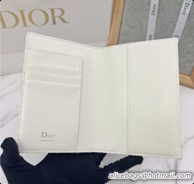 Duplicate Dior Wallet in Latte and Gray Dior Oblique Jacquard D090248 2026