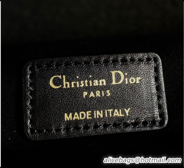 Most Popular Dior Mini Lady Dior Bag in Cannage Lambskin with Bow D090256 Black 2026