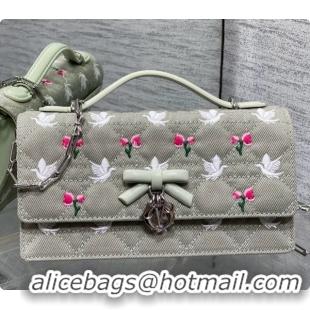 Best Price Dior Dioramour My Dior Mini Bag in Denim Embroidered with Multicolor Doves & Roses Motif D090301 2026