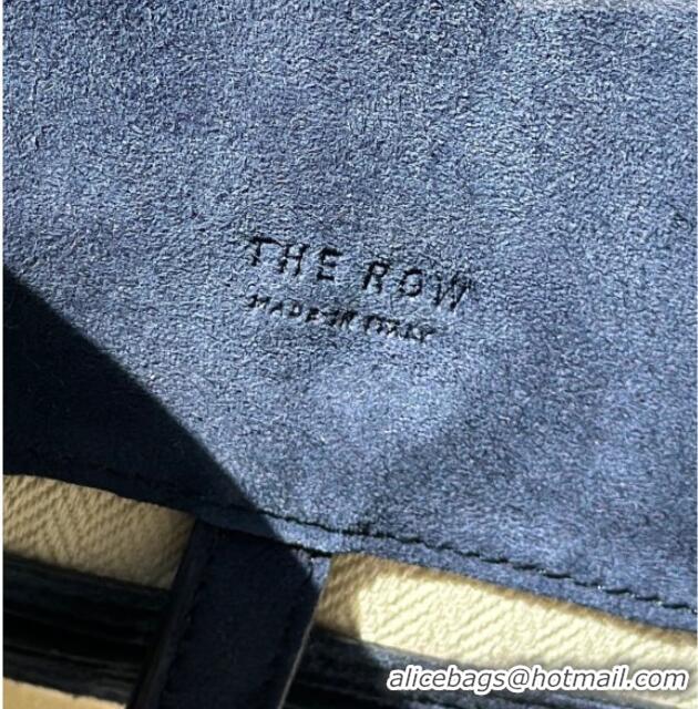 Top Grade The Row Margaux 12 Tote Bag in Suede 8818M Blue 2026