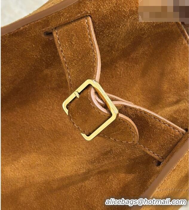 Good Quality The Row Margaux 10 Tote Bag in Suede 8818S Gold-Tone 2026