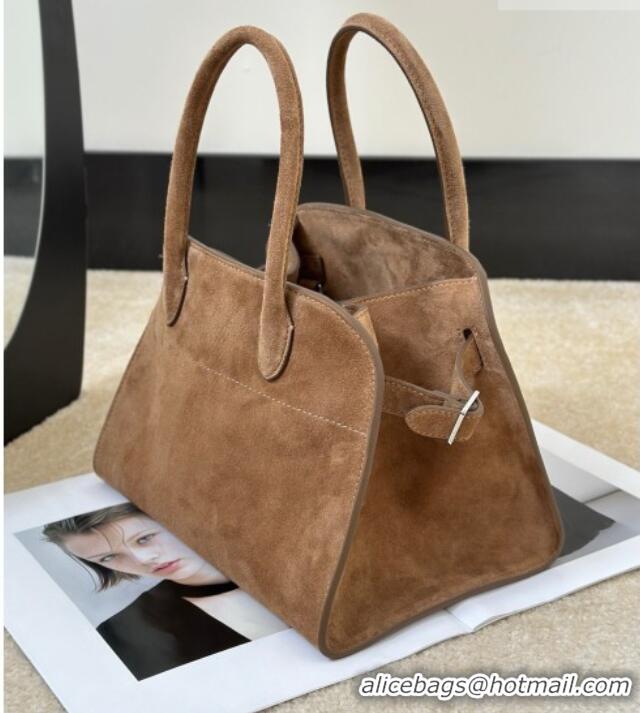Grade Inexpensive The Row Margaux 10 Tote Bag in Suede 8818S Light Brown 2026