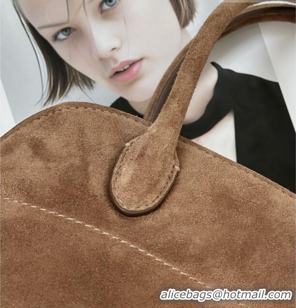 Grade Inexpensive The Row Margaux 10 Tote Bag in Suede 8818S Light Brown 2026