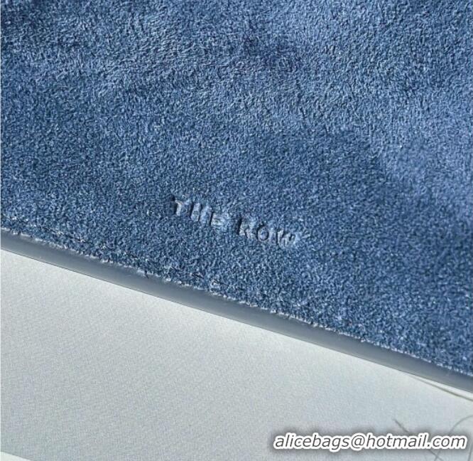 Buy Fashionable The Row Margaux 10 Tote Bag in Suede 8818S Blue 2026