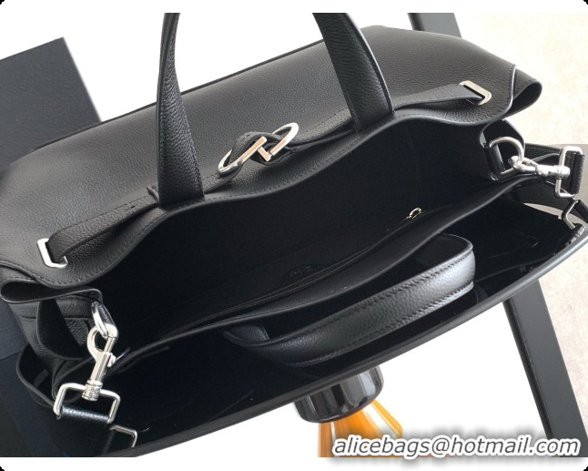 Top Quality Dior Medium Dior Normandie Tote Bag Black Grained Calfskin D090315 2026