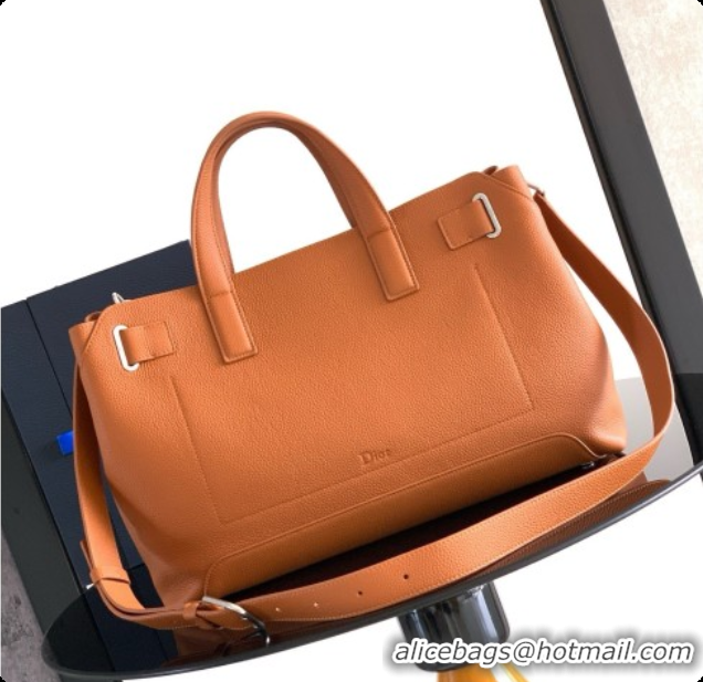 Grade Design Dior Medium Dior Normandie Tote Bag in Brown Grained Calfskin D090316 2026