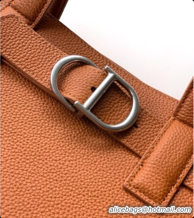 Grade Design Dior Medium Dior Normandie Tote Bag in Brown Grained Calfskin D090316 2026