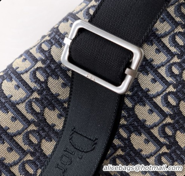Discount Dior Saddle Heritage Belt Bag in Oblique Jacquard with Black Grained Calfskin D090323 2026