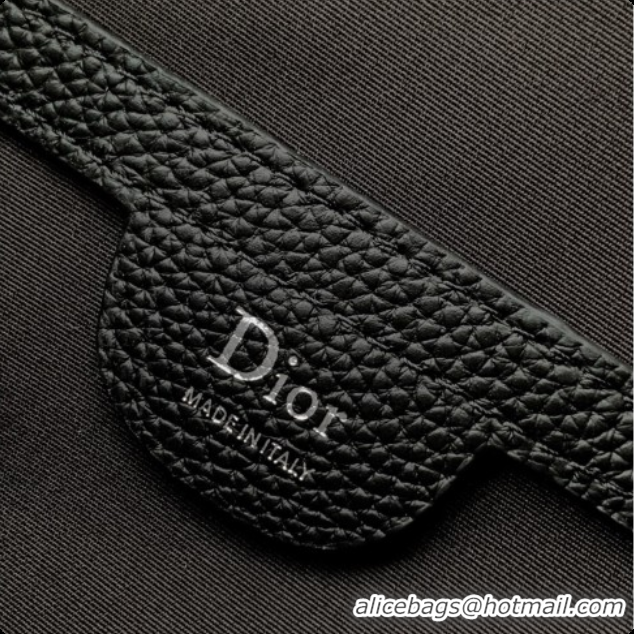 Discount Dior Saddle Heritage Belt Bag in Oblique Jacquard with Black Grained Calfskin D090323 2026