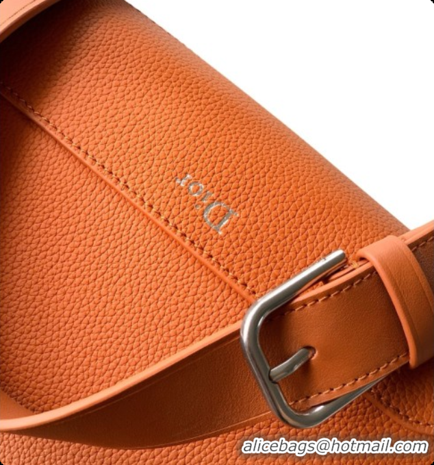 Top Grade Dior Archie Zipped Bag with Strap Black Grained Calfskin D090325 Brown 2026