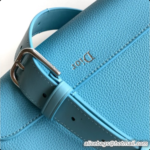 Top Design Dior Archie Zipped Bag with Strap Black Grained Calfskin D090325 Blue 2026