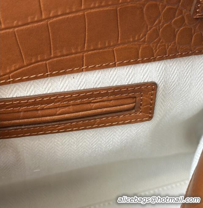 Spot Bulk The Row Margaux 15 Tote Bag in Samanta Crocodile Embossed Leather 8818L Gold-Tone 2026