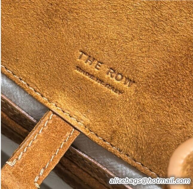 Top Grade The Row Margaux 15 Tote Bag in Suede 8818L Gold-Tone 2026