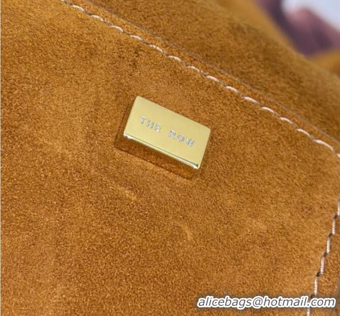Top Grade The Row Margaux 15 Tote Bag in Suede 8818L Gold-Tone 2026