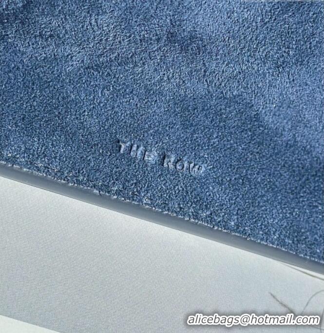 Low Cost The Row Margaux 15 Tote Bag in Suede 8818L Blue 2026