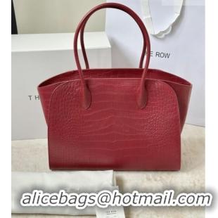 Classic Specials The Row Marlo 14 Bag in Samanta Crocodile Embossed Leather 8823 Red 2026