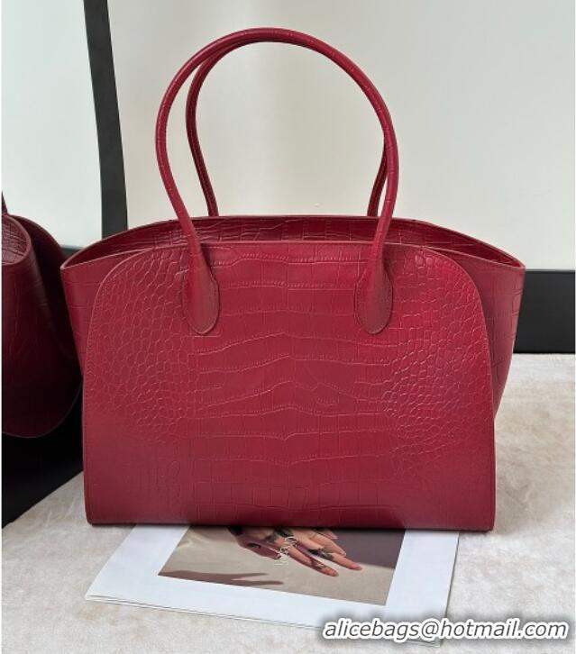 Classic Specials The Row Marlo 14 Bag in Samanta Crocodile Embossed Leather 8823 Red 2026