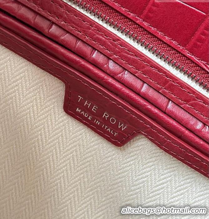 Classic Specials The Row Marlo 14 Bag in Samanta Crocodile Embossed Leather 8823 Red 2026