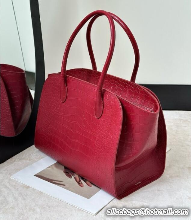 Classic Specials The Row Marlo 14 Bag in Samanta Crocodile Embossed Leather 8823 Red 2026