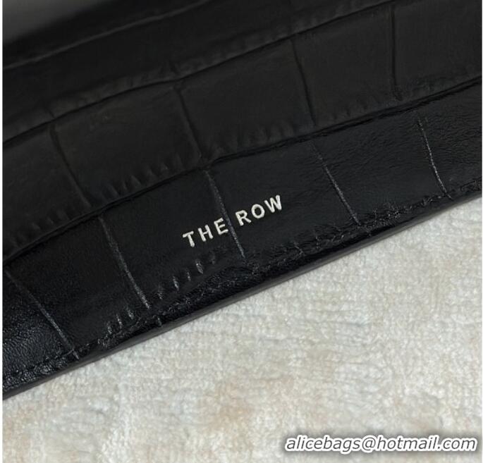 Trendy Design The Row Marlo 14 Bag in Samanta Crocodile Embossed Leather 8823 Black 2026