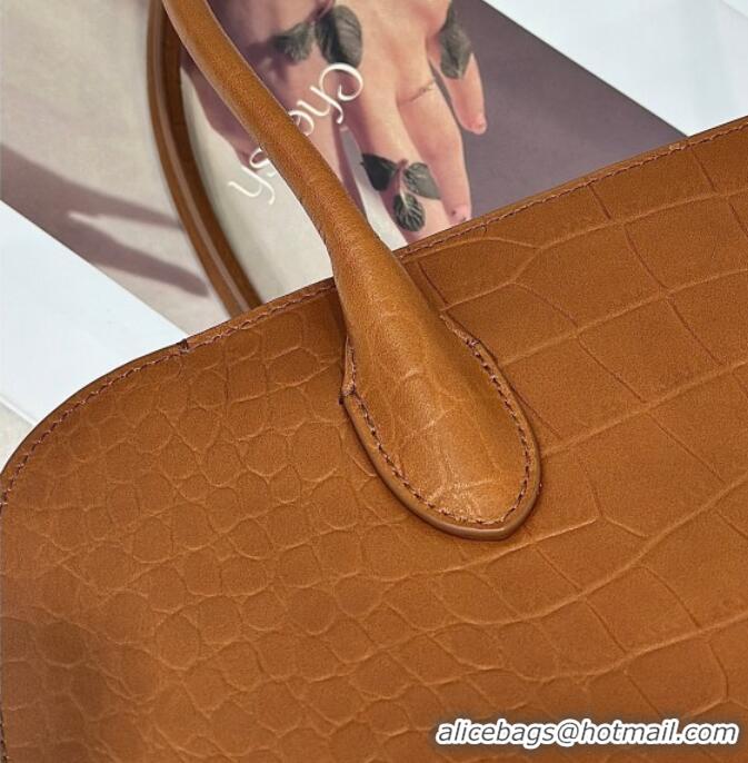 Low Price The Row Marlo 14 Bag in Samanta Crocodile Embossed Leather 8823 Gold-Tone 2026