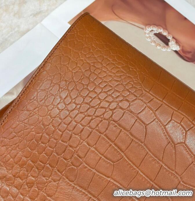 Low Price The Row Marlo 14 Bag in Samanta Crocodile Embossed Leather 8823 Gold-Tone 2026