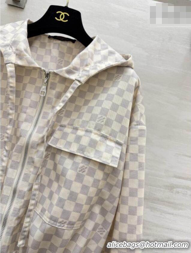Cheap Wholesale Louis Vuitton Damier Jacket LV092901 White 2026